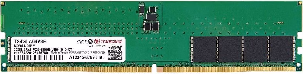 Transcend paměť 32GB DDR5 5600 DIMM 2Rx8 (2Gx8)x16 CL46 1.1V