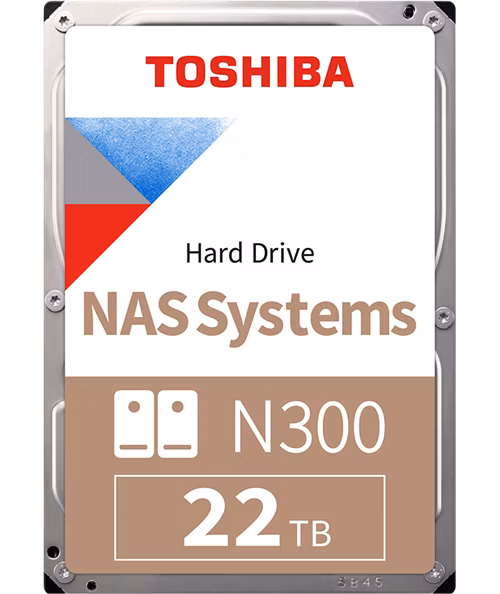 HDD  TOSHIBA NAS N300 3.5", 22TB, 1024MB, SATA  6.0 Gbps, 7200 rpm