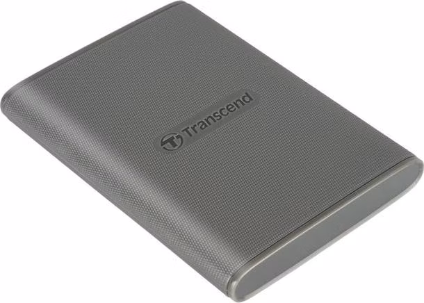 Transcend ESD360C 1TB, USB 20Gbps Type C, Externí SSD disk (3D NAND flash), kompaktní rozměry, šedý