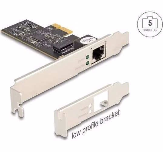Delock PCI Express x1 karta na 1 x RJ45 5 Gigabit LAN