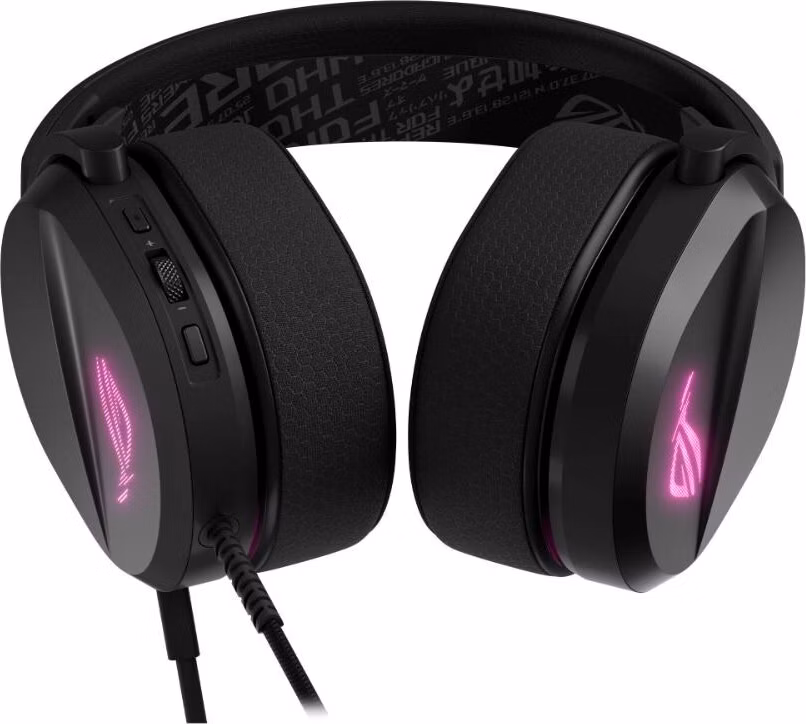 ASUS sluchátka ROG Pelta Core, USB-C, ARGB, černá