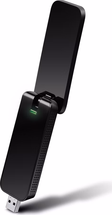 AC1300 High Gain Dual Band Wi-Fi USB Adapter SPEED: 867 Mbps at 5 GHz + 400 Mbps at 2.4 GHz SPEC: 2× High Gian External