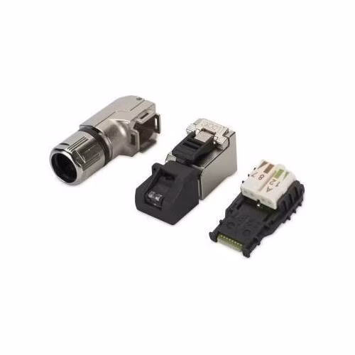 Digitus Konektory RJ45 pro montáž v terénu, T568A až 10 Gigabit Ethernet, úhel 90 °, 1 VPE = 10 ks.