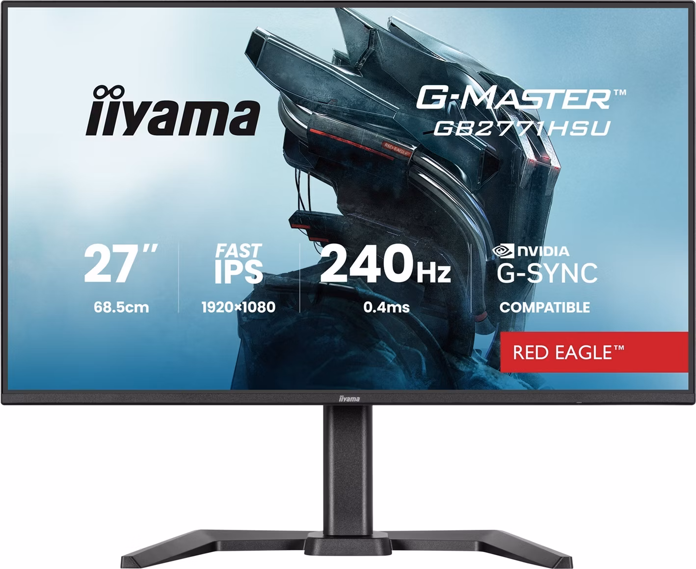 iiyama G-Master/GB2771HSU-B1/27"/IPS/FHD/240Hz/0,4ms/Čierna/3R