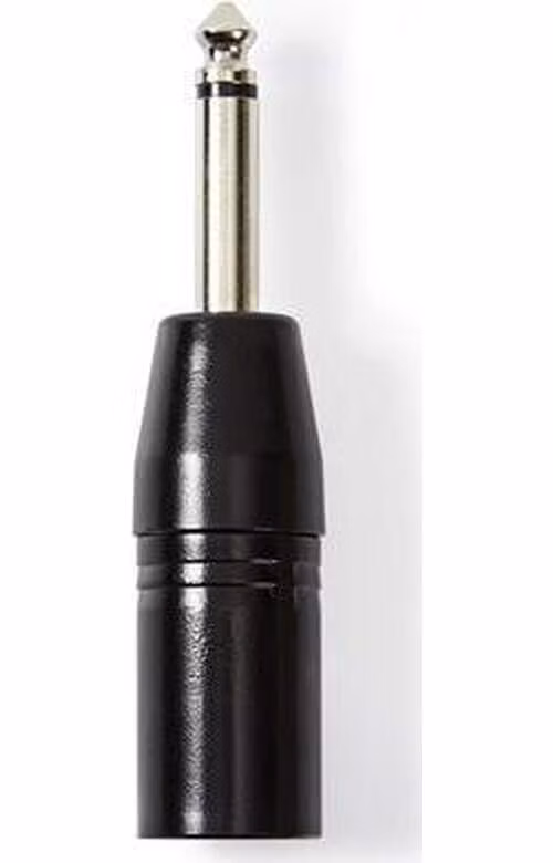 Nedis COTP15942BK - XLR Monofonní Adaptér | XLR 3pinová Zástrčka – 6,35mm Zástrčka | Černá barva