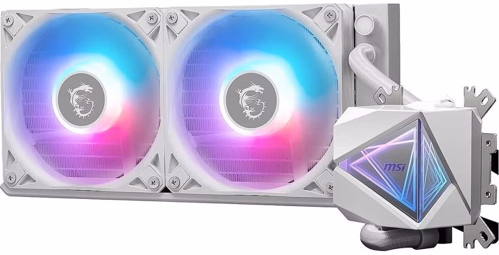 MSI vodní chladič CPU MAG CORELIQUID I240 WHITE/ 2x 120mm ARGB fan / bílý