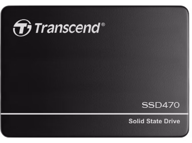 TRANSCEND SSD470N, 2TB Industrial (3K P/E) SSD disk 2.5" SATA3, 3D TLC, Aluminium case, 560MB/s R, 510 MB/W, černý