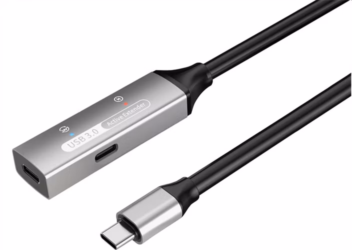 PremiumCord USB-C repeater a predlžovací kábel Male-Female, 5Gbps Aluminium 5m