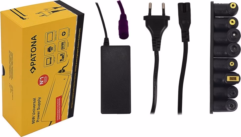 PATONA napájecí adaptér k ntb/ 15-22V/4,74A 90W/ UNI/ 8 konektorů/ délka kabelu 2,5 m