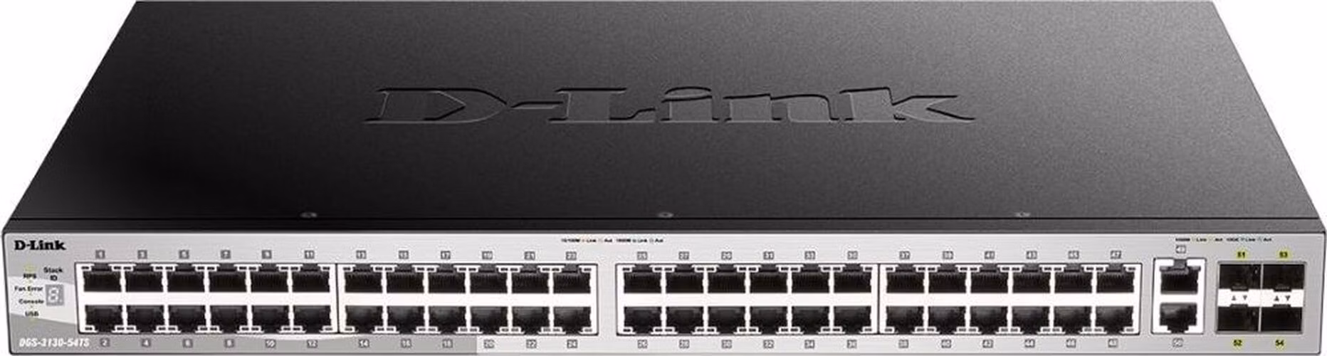 D-Link DGS-3130-54TS L3 Stackable Managed switch, 48x GbE, 2x 10G RJ-45, 4x 10G SFP+