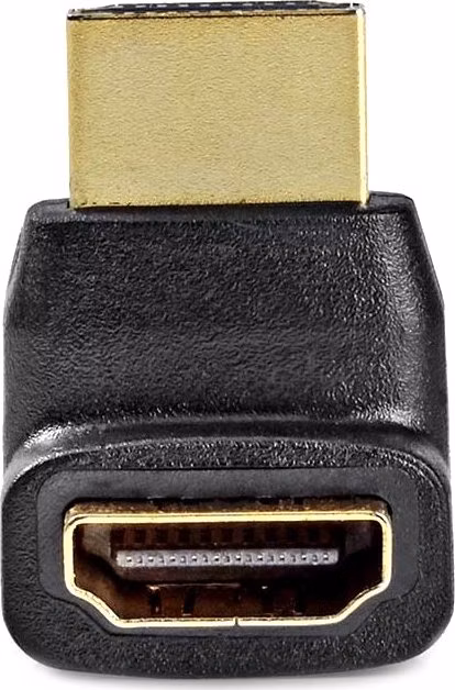 Nedis CVGB34902BK - HDMI™ Adaptér Úhlový 270° | HDMI Konektor - HDMI Zásuvka | Černá barva