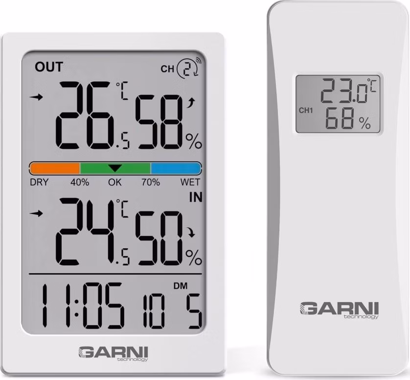 GARNI 155TH - Bezdrátový digitální teploměr s vlhkoměrem