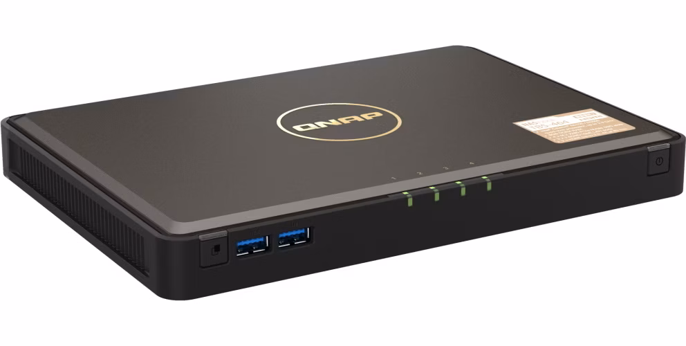 QNAP TBS-464-8G 4x M.2 NVMe slot, 8GB RAM DDR4, 2x 2,5GbE, 5x USB, 2x HDMI 2.0 4K
