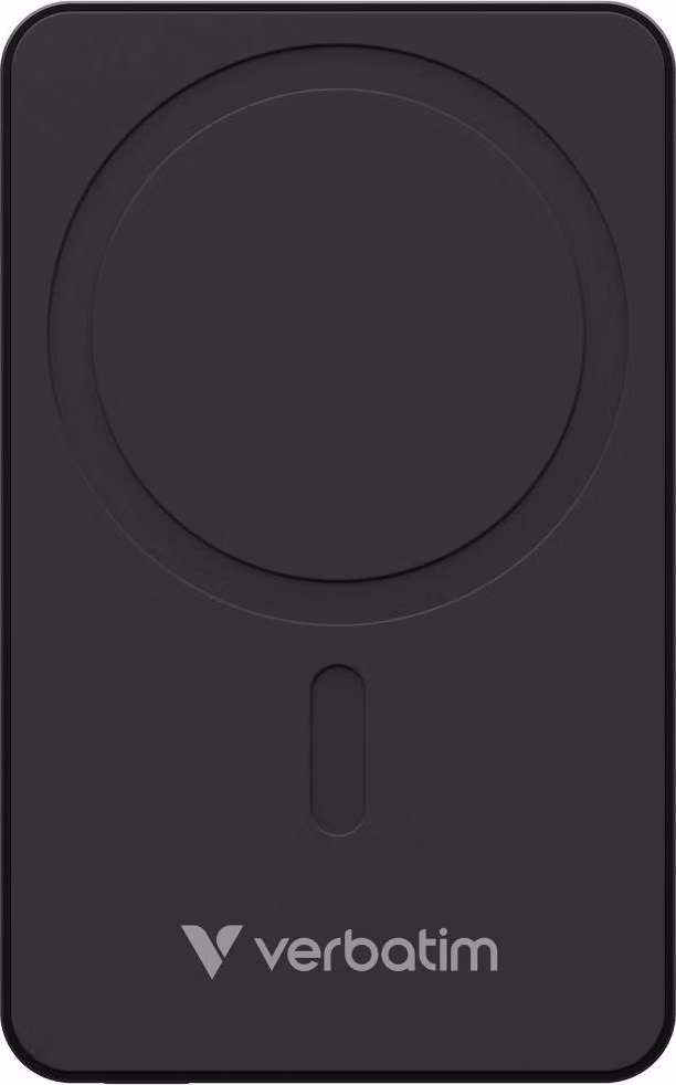 VERBATIM Powerbanka Charge 'n' Go Essentials, Magnetická, 10000 mAh, USB-C, Černá
