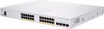 BAZAR - Cisco switch CBS250-24PP-4G (24xGbE,4xSFP,24xPoE+,100W,fanless) - REFRESH - Po opravě (Náhradní krabice)