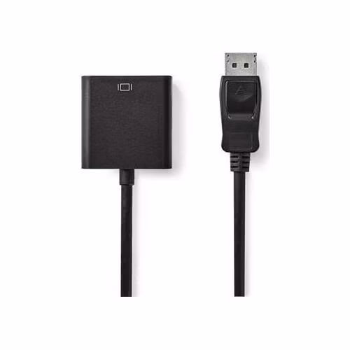 Nedis CCGB37250BK02 - DisplayPort – DVI Kabel | DisplayPort Zástrčka - DVI-D 24+1-Pin Zásuvka | 0,2 m | Černá barva