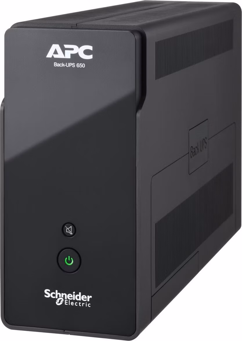 APC Back-UPS, 650VA / 400 W, 6 IEC, komunikace USB, Tower, 230 V