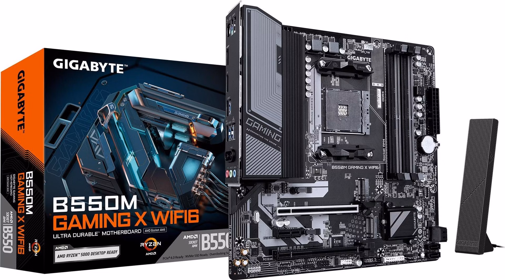 GIGABYTE MB Sc AM4 B550M GAMING X WIFI6, AMD B550, 1xHDMI, 1xDP, 4xDDR, mATX