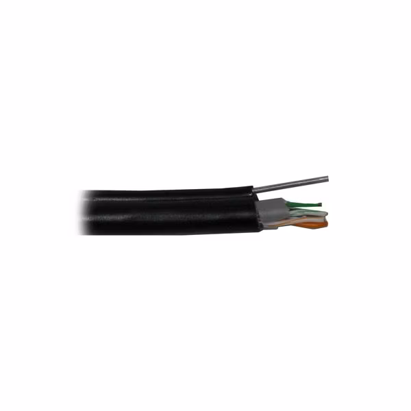 PLANET kabel UTP, drát, 4pár, Cat5e, PE+PVC venkovní dvouplášť, ocelové nosné lanko, Fca, (balení 305m)