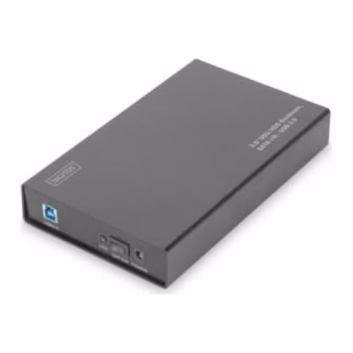Digitus Externí 3,5 "/ kryt HDD SSD, SATA-III na USB 3.0 s prémiovým hliníkovém pouzdrem