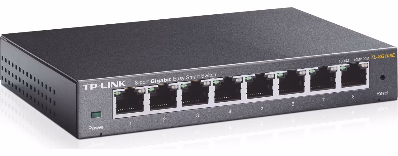 TP-Link Easy Smart switch TL-SG108E (8xGbE, fanless)