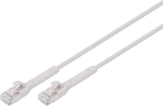 DIGITUS CAT 6A F-FTP ohebný propojovací kabel, Cu, TPE-LSZH AWG 32/7, délka 0.3 m, šedá