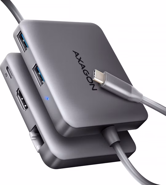 AXAGON multi hub USB-C / HMC-5HL / USB 3.2 Gen1 / 1x PD / 1x HDMI / 1x USB-C / 2x USB-A / RJ-45 / 20cm