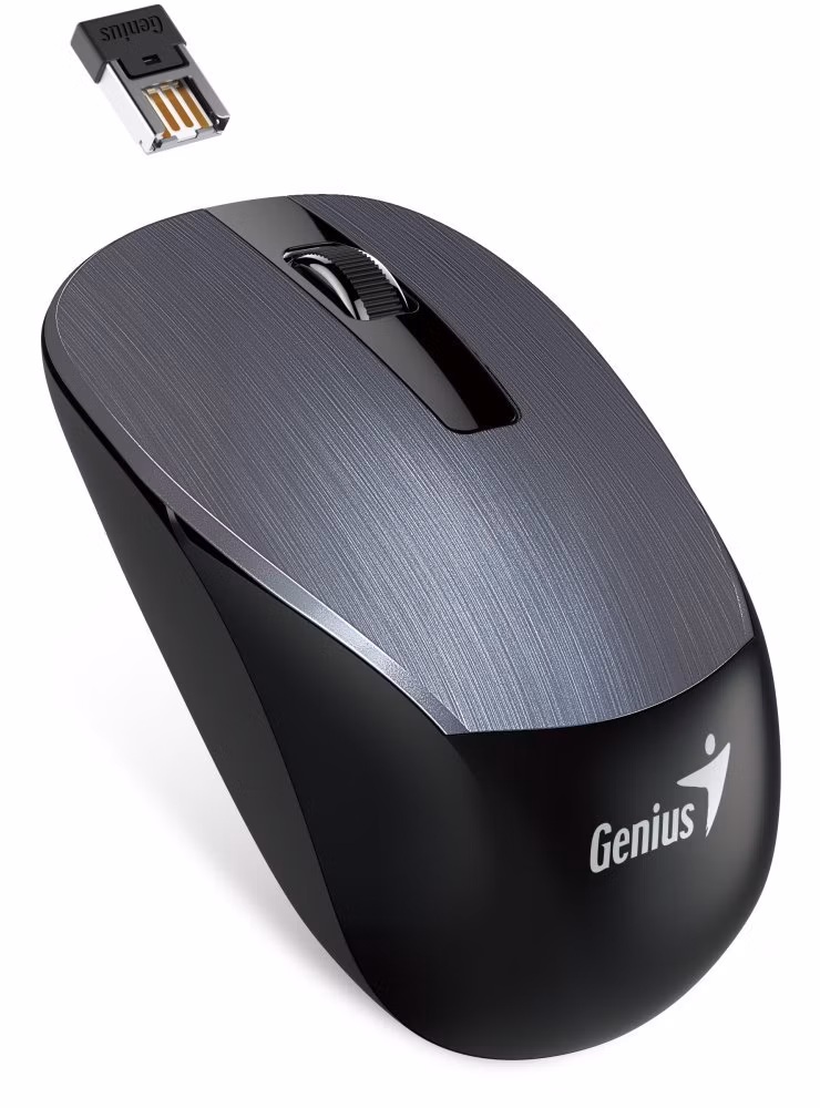 POŠKOZENÝ OBAL - GENIUS NX-7015/ 1600 dpi/ Blue-Eye senzor/ bezdrátová/ kovově šedá