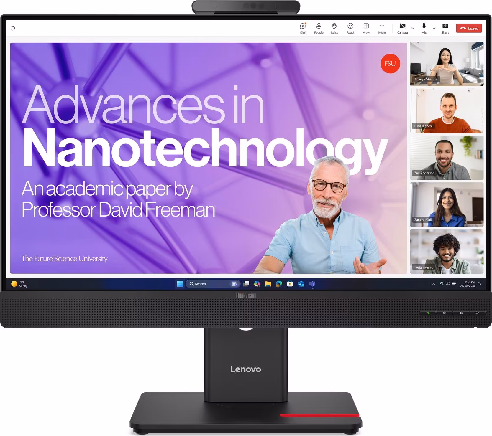 Lenovo ThinkVision T24D-4v 23.8"FHD IPS 250nits 120Hz 16:9 1500:1 4ms DP/HDMI/USB-C/RJ45/dock Repro WebCam, Pivot Black