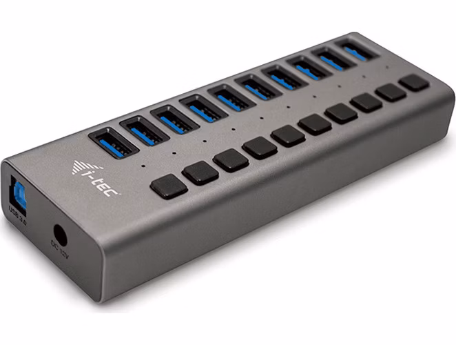 i-tec USB 3.0 nabíjecí HUB 10 Port + napájecí adaptér 48 W