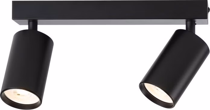 IMMAX NEO LITE PUNTO-2 SMART bodové svítidlo černé zdroj 2xGU10 6W, RGB+CCT, Wi-Fi, BEACON, TUYA