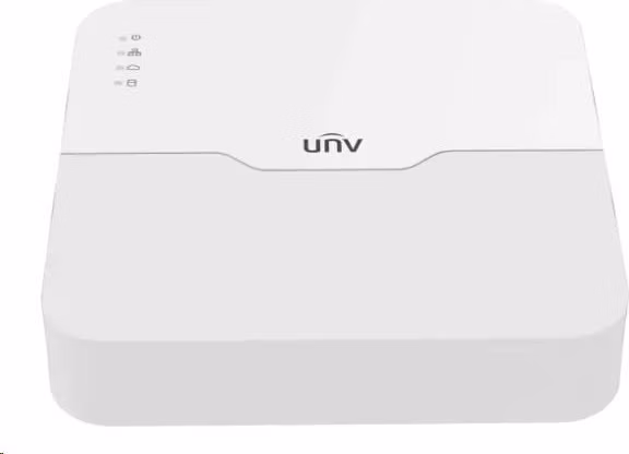 Uniview NVR,4 kanály, až 12MP, až 10TB HDD, PoE 4ch (50W budget), SMART VCA, SIP by NVR