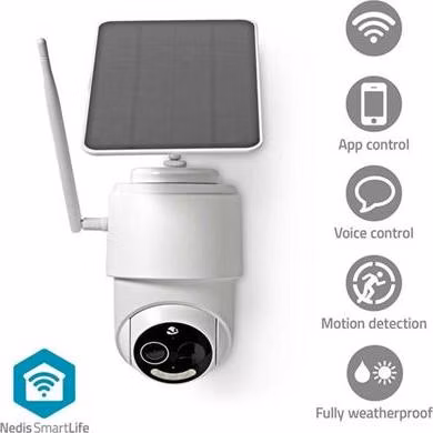 Nedis WIFICBO50WT - SmartLife Venkovní Kamera | Wi-Fi | Full HD 1080p | IP65 | Cloud / Micro SD | 5 V DC | Noční vidění