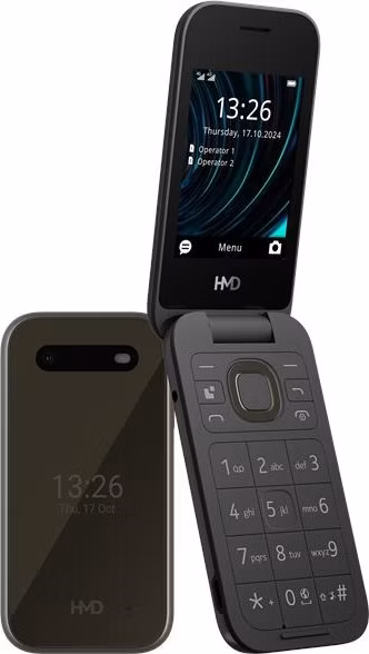 BAZAR - HMD Nokia 2660 Flip Dual SIM, 4G, černá (2025), (CZ, SK, HU) - Rozbaleno (Komplet)