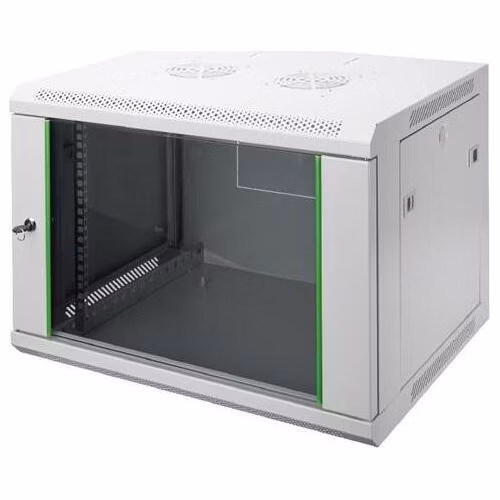 Digitus 12U nástěnná skříň, Dynamic Basic 638x600x450 mm, barva šedá (RAL 7035)