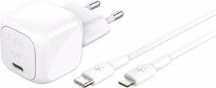 Belkin BOOST CHARGE™ 30W USB-C Power Delivery PPS nástěnná nabíječka + 1m USB-C na lightning kabel, bílá