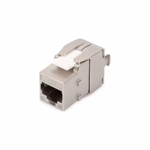 Digitus CAT 6A Keystone Jack, STP, tool free, dust cover smart cable manager, metal snap-in, set 24 pcs.