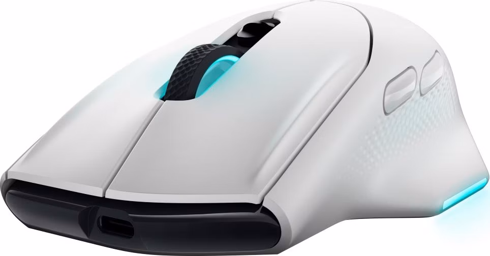 DELL myš Alienware Wireless Gaming Mouse AW620M / bezdrátová/ stříbrná