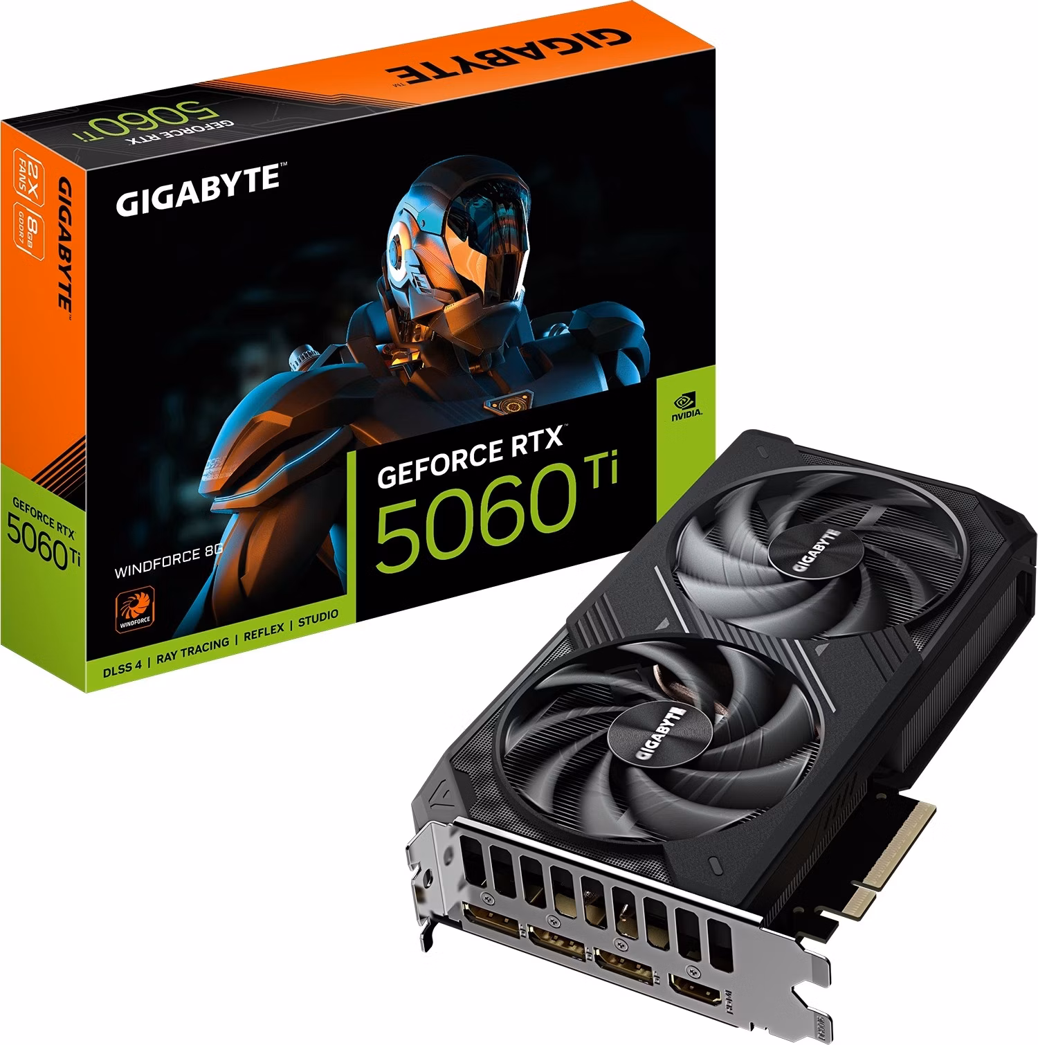 GIGABYTE VGA NVIDIA GeForce RTX 5060 Ti WINDFORCE 8G, 8G GDDR7, 3xDP, 1xHDMI