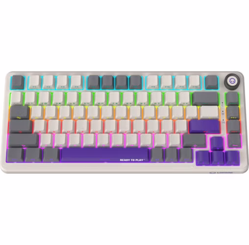 Lorgar KBA4175RT, mechanická herná klávesnica, 82 klávesov, Toxic Purple Switch, Hot-Swap, RGB, USB-C