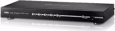 ATEN VS-482 4-portový Dual View HDMI přepínač, RS-232, extra audio