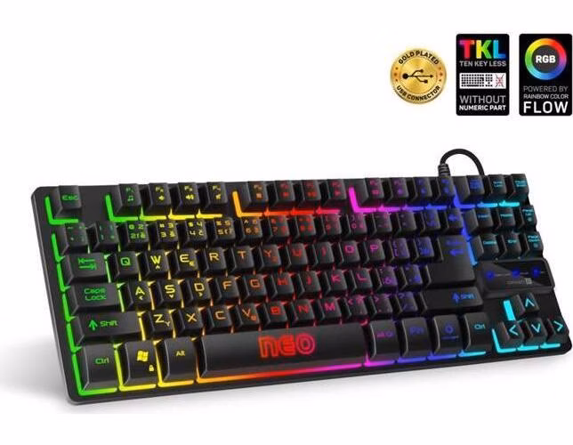 CONNECT IT NEO Compact klávesnice pro hráče , podsvícená, USB, (CZ+SK verze)