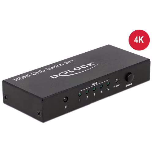 Delock HDMI UHD Switch 5 x HDMI in >1 x HDMI out 4K 18685 Delock HDMI UHD Switch 5 x HDMI in >1 x HDMI out 4K