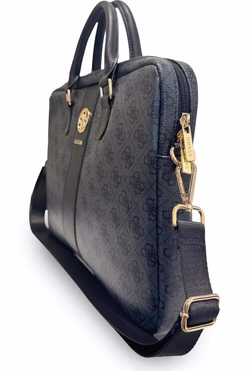 Guess PU 4G Stripe Metal Logo Taška na MacBook 14" čierna