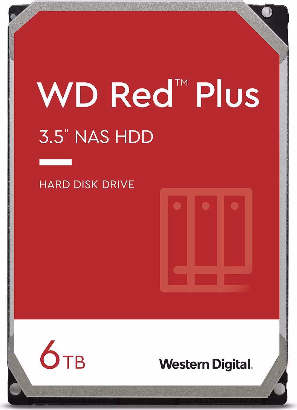 WD RED PLUS NAS WD60EFPX 6TB, SATA III 3.5", 256MB 5400RPM, 180MB/s, CMR