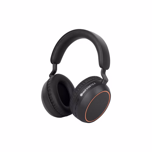 C-TECH sluchátka s mikrofonem Vortex (BHS-01), bezdrátová, Bluetooth 5.4, nabíjení USB-C, černá