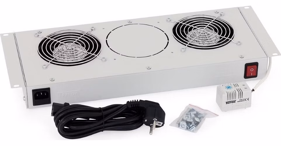 Triton 19" Vent.j.spodní(horní) pro RBA-A6, RUA-2V-220V/30W termostat