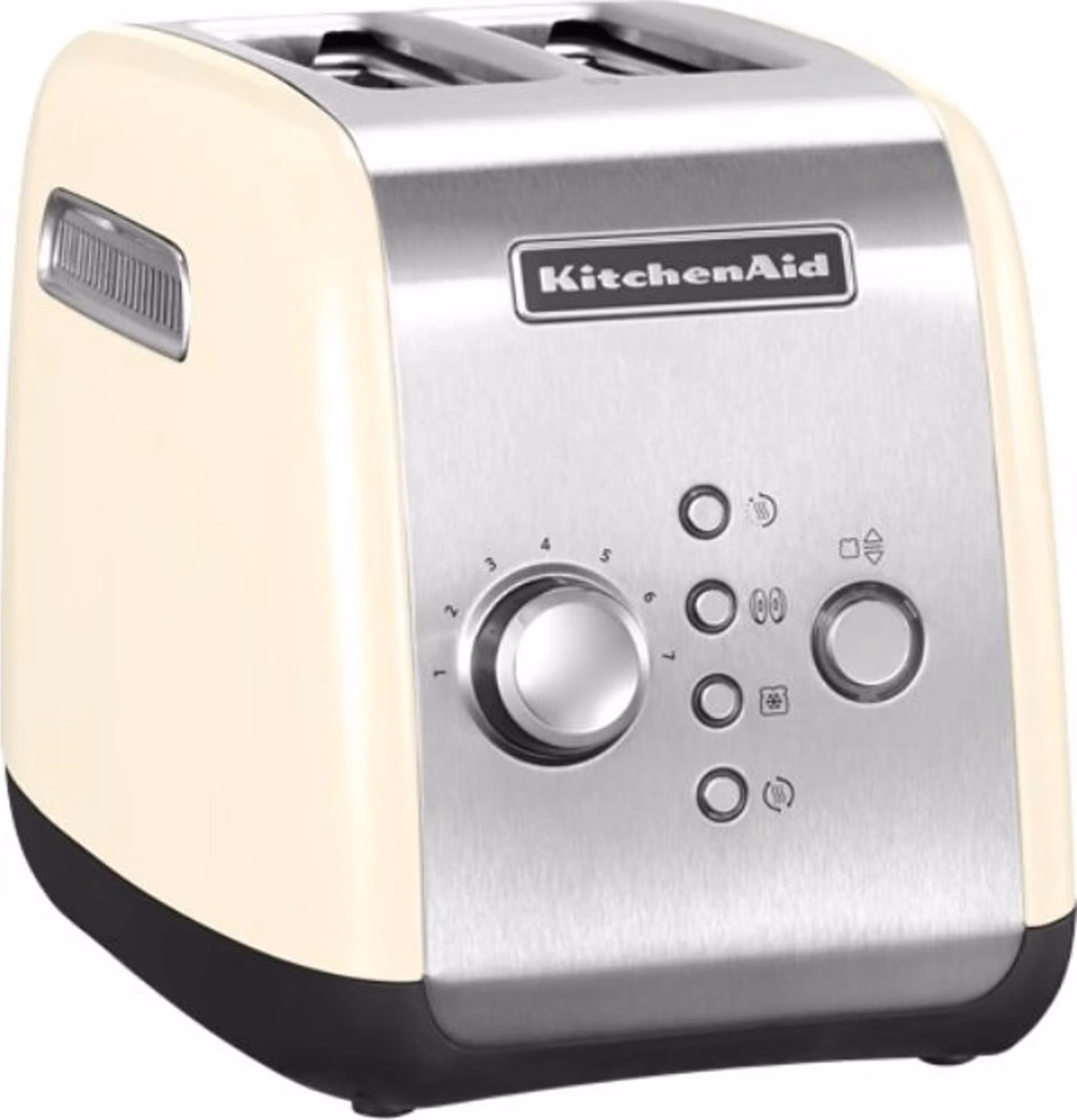 KitchenAid 5KMT221EAC topinkovač, 2 otvory, celokovový, 7 stupňů, udržování teploty, jednostranné opékání, krémový