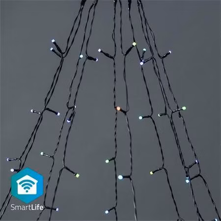 Nedis WIFILXT01C180 SmartLife světelný řetěz | Strom | Wi-Fi | RGB | 180 LED's | 10 x 2 m | Android/IOS