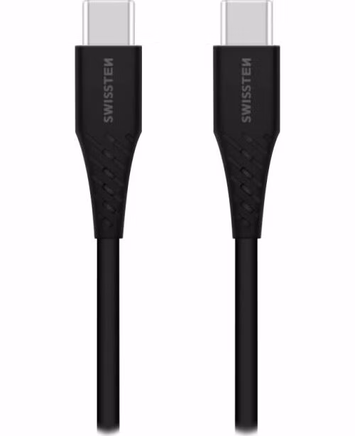 Swissten datový kabelusb-c/usb-c černý 1,2m (eco balení)